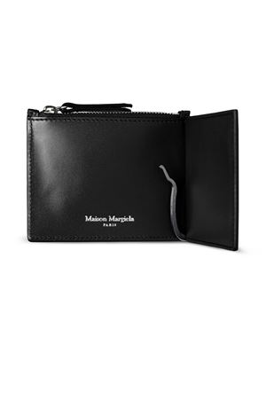 Portafoglio con fermasoldi in pelle nera MAISON MARGIELA | SA1UI0018P4745T8013